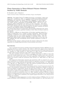 Phase Separation in Water-Ethanol Polymer Solutions Studied by