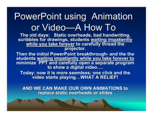 powerpoint animation how to - University of Colorado Denver