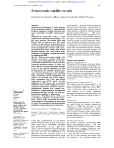 Symptomatic tonsillar ectopia - Journal of Neurology, Neurosurgery