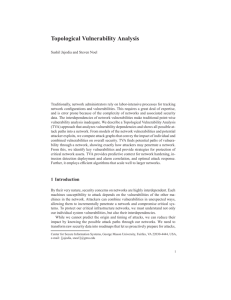 Topological Vulnerability Analysis