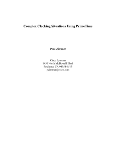 Complex Clocking Situations Using PrimeTime