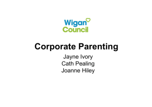 Corporate parenting training presentation