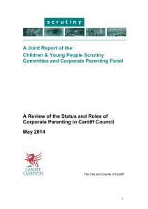 A Review of the Status and Roles of Corporate Parenting in Cardiff