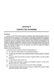 Chapter 17 Labour Cost Accounting