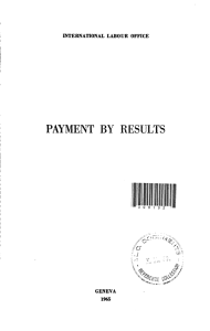 payment by results - International Labour Organization