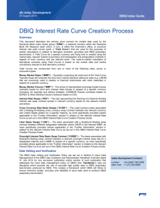 DBIQ Interest Rate Curve Creation Process