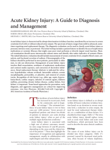 Acute Kidney Injury: A Guide to Diagnosis and Management
