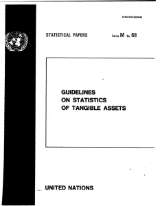 GUIDELINES ON STATISTICS OF TANGIBLE ASStS