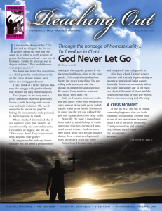 God Never Let Go - Prodigal Ministries