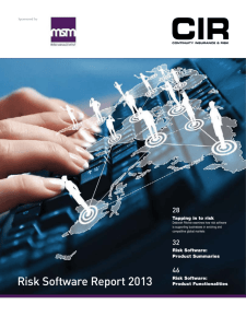 Risk Software Report 2013