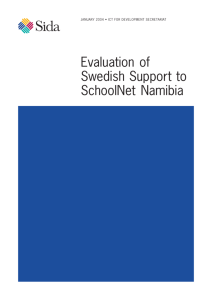 Evaluation of Swedish Support to SchoolNet Namibia