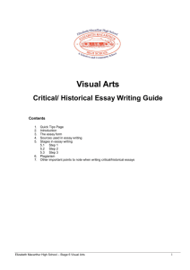 Art Theory Essay Writing Guide by Ross Woodrow