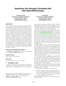 Assertions Are Strongly Correlated with Test Suite Effectiveness