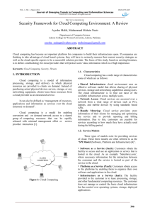 Security Framework for Cloud Computing Environment: A Review