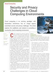 Security and Privacy Challenges in Cloud Computing Environments