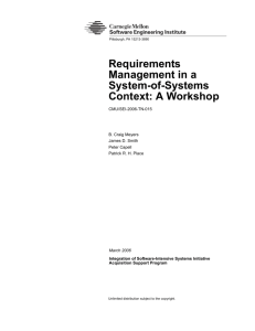 Requirements Management in a System-of