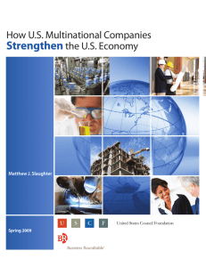 How U.S. Multinational Companies Strengthen the U.S. Economy