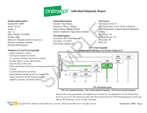 Individual Diagnostic Report