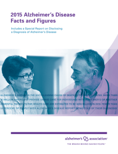 2015 Alzheimer's Disease Facts and Figures