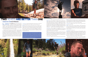 Two Yo-Yo's Are BeTTer Than one - Pacific Crest Trail Association