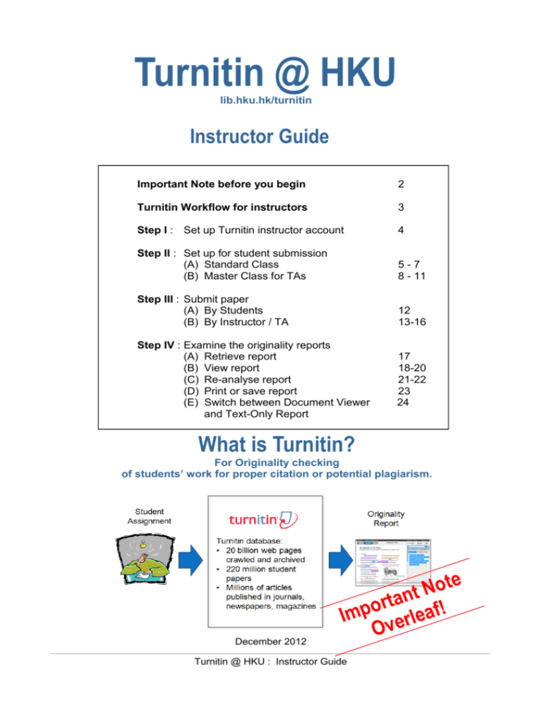 Turnitin Instructor Manual