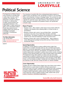 Political Science - University of Louisville
