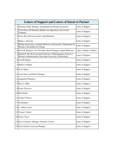 Letters of Support - The School District of Lancaster