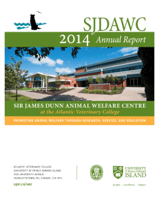 2014 Annual Report - Sir James Dunn Animal Welfare Centre