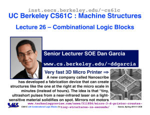 UC Berkeley CS61C : Machine Structures