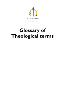 Glossary of Theological terms