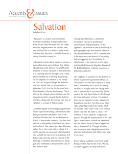 Salvation - Brethren in Christ Church