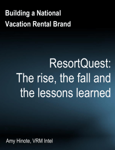 Building a National Vacation Rental Brand