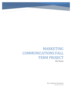 Marketing Communications Fall Term Project
