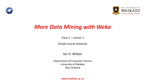 Data Mining with Weka - Department of Computer Science