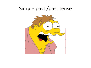 Simple past /past tense