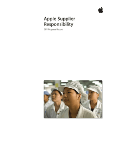 2011 Supplier Responsibility progress report