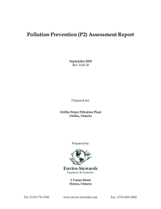 Pollution Prevention (P2) Assessment Report