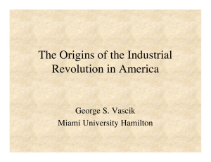 The Origins of the Industrial Revolution in America