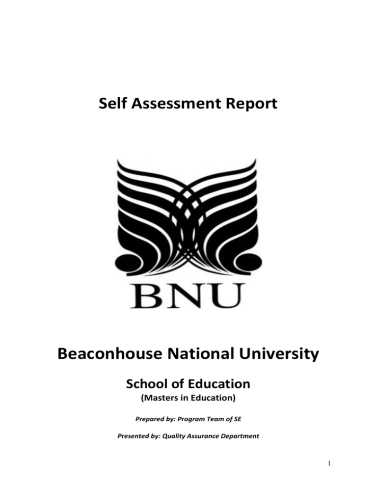 Master of Education Beaconhouse National University