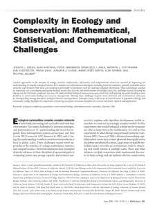 Complexity in Ecology and Conservation: Mathematical