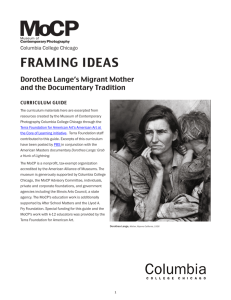FRAMING IDEAS - Museum of Contemporary Photography
