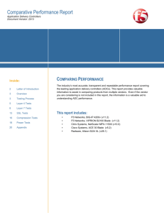 Comparative Performance Report