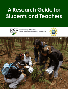 A Research Guide for Students and Teachers