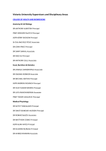 VU Registered Supervisor list