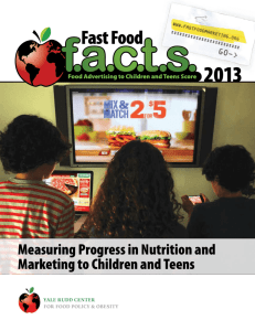 Measuring Progress in Nutrition and Marketing