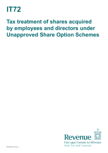 Tax treatment of shares acquired by employees and directors under