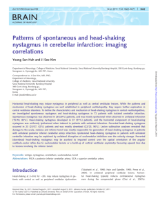 Patterns of spontaneous and head-shaking nystagmus in