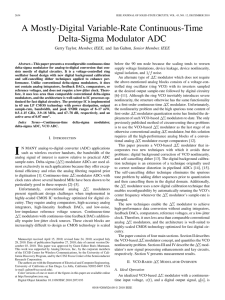 A Mostly-Digital Variable-Rate Continuous-Time Delta