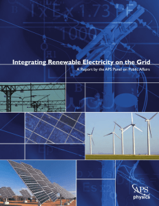 Integrating Renewable Electricity on the Grid Report