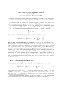 1 Exact Algorithm via Recursion